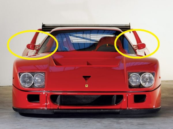 FERRARI F40 LM - Mirrors (3)  1/18 - Image 3