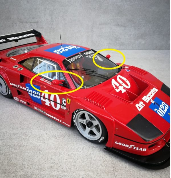 FERRARI F40 LM - Mirrors (2)  1/18 - Image 2