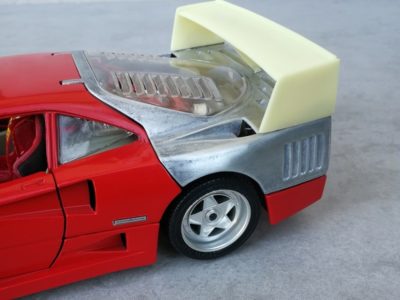 FERRARI F40 GTE – Rear wing (2) 1/18