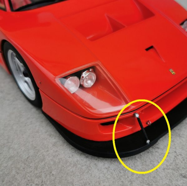 FERRARI F40 LM - Front splitter support rods 1/18