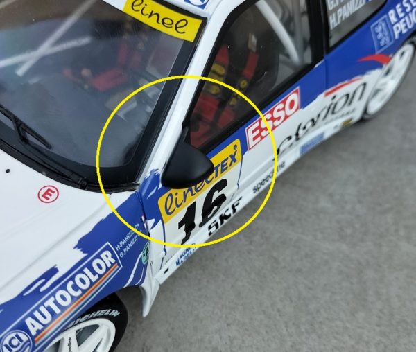 PEUGEOT 306 MAXI – Mirrors "Shells" 1/18