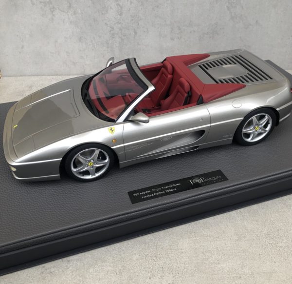 FERRARI F355 Spyder Titanio Silver Top Marques 1/12